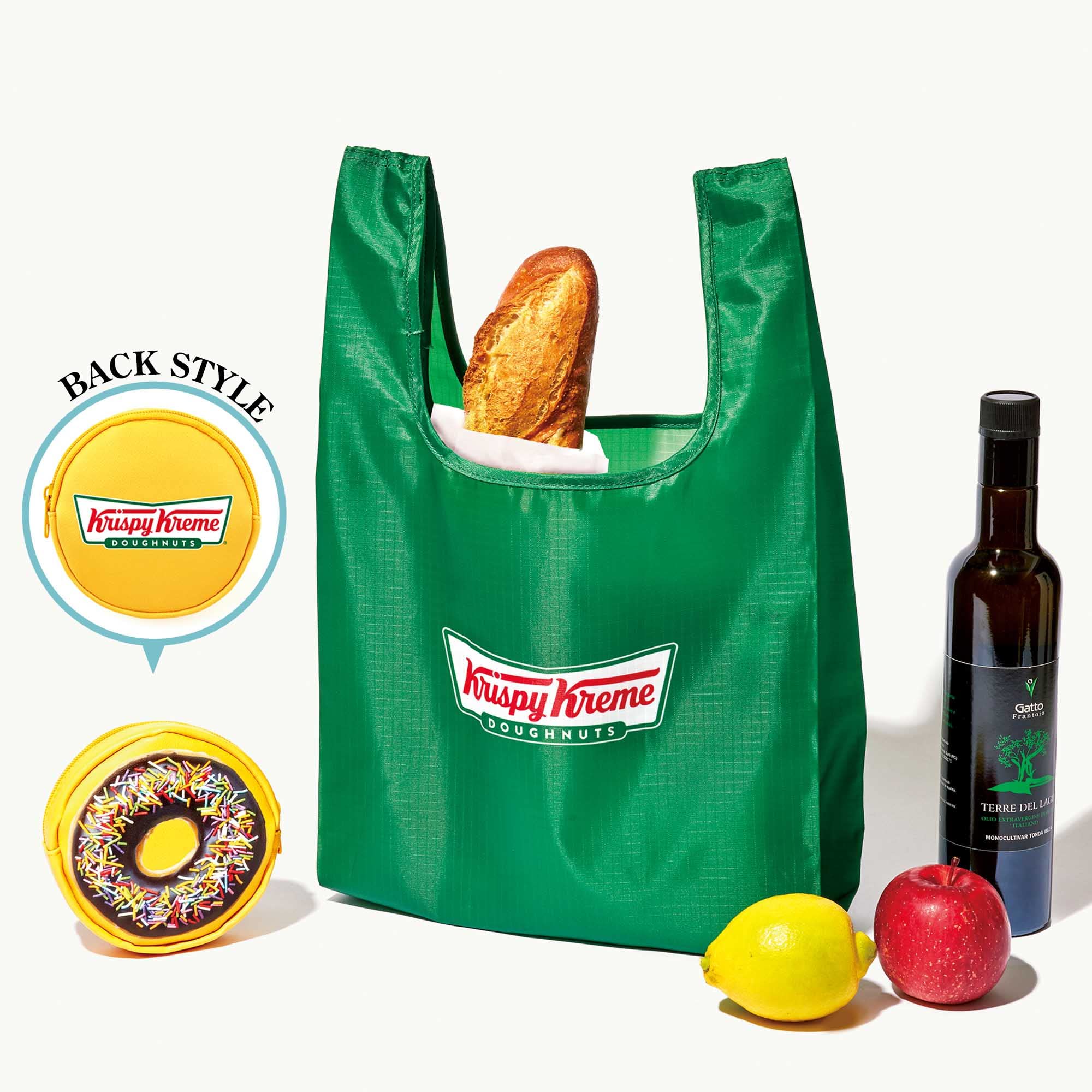 Krispy Kreme環保購物袋＆甜甜圈造型收納包